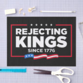Ablehnung von Königen seit 1776 Patriotische Flagg Seidenpapier (Handwerk)