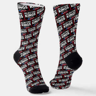 Ablehnung von Königen seit 1776 Patriotische Flagg Socken