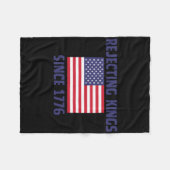Ablehnung von Königen seit 1776 Sticker Fleecedecke (Vorderseite (Horizontal))