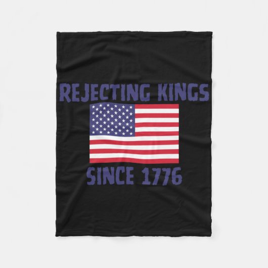 Ablehnung von Königen seit 1776 Sticker Fleecedecke (Vorderseite)