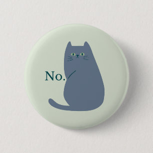Ablehnungskatze Button