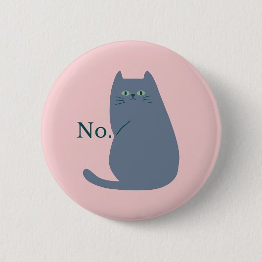 Ablehnungskatze Button (Vorderseite)