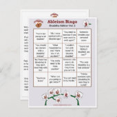 Ableism Bingo Card Disability Edition 2 Einladungspostkarte (Vorne/Hinten)