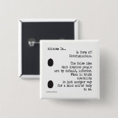 Ableism ist… button (Vorne & Hinten)
