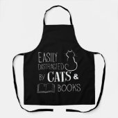 Ablenkbare Katzen und Bücher Schürze (Vorderseite)