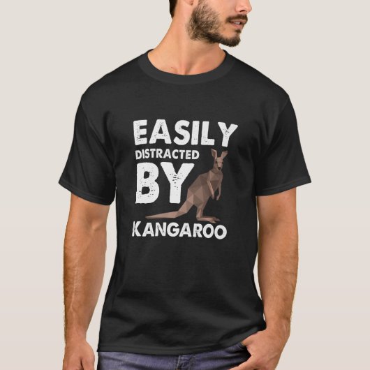 Ablenkt von Kangaroo Outback Australien Marsupial T-Shirt (Vorderseite)