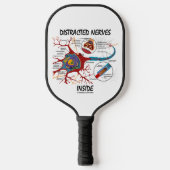 Ablenkter Nerven innerhalb des Neuron Synapse-Spaß Pickleball Schläger (Vorderseite)