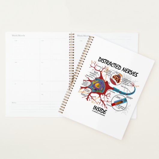 Ablenkter Nerven innerhalb des Neuron Synapse-Spaß Planer (Anzeige)