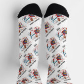 Ablenkter Nerven innerhalb des Neuron Synapse-Spaß Socken (Oben)