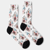 Ablenkter Nerven innerhalb des Neuron Synapse-Spaß Socken (Rechts)