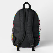 Ablenkung 3 bedruckter rucksack (Rückseite)