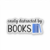 Ablenkung durch Bücher Aufkleber (Vorderseite)