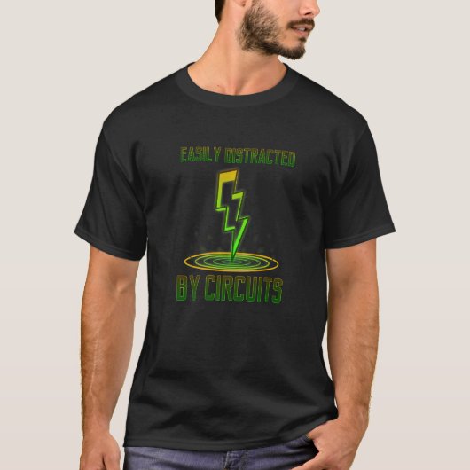 Ablenkung durch Electro der Stromkreise T-Shirt (Vorderseite)