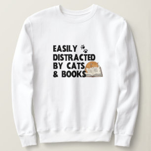 Ablenkungskataloge   Funny Books und Cat Meme Sweatshirt