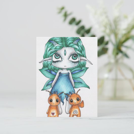 Ablenkungsmanöver Postkarte (Stehend Vorderseite)