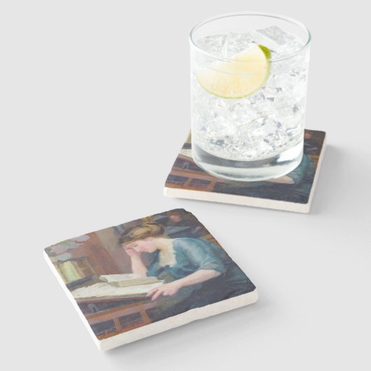 Ablesen 2 steinuntersetzer (Seitenansicht)