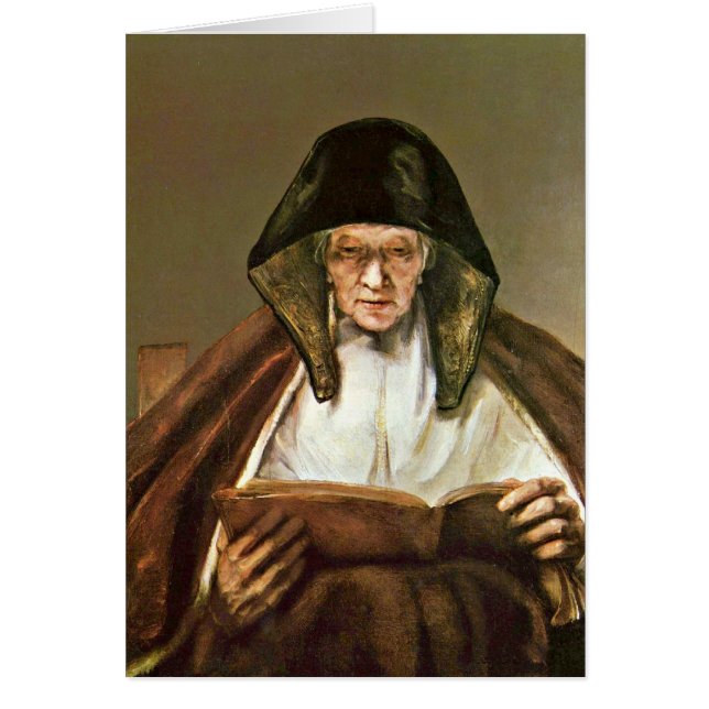 Ablesen der alten Frau durch Rembrandt Van Rijn (Vorne)