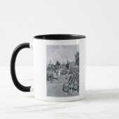 Ablesen der Erklärung vor Washington Tasse (Links)