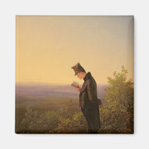 Ablesen des Breviary, der Abend Magnet
