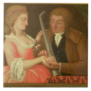 Ablesen die Palme (Öl auf Leinwand) Fliese