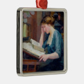 Ablesen Silbernes Ornament (Rechts)