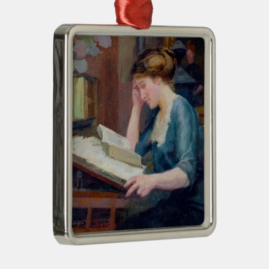 Ablesen Silbernes Ornament (Rechts)