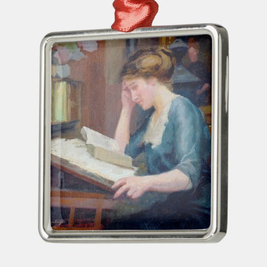 Ablesen Silbernes Ornament (Links)