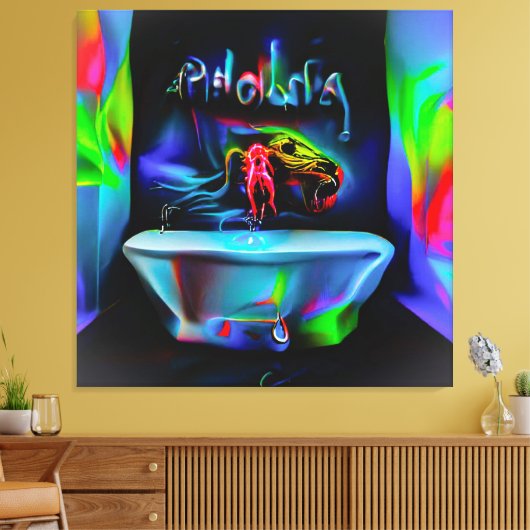 Ablutophobie 2 leinwanddruck (Insitu (Wohnzimmer))