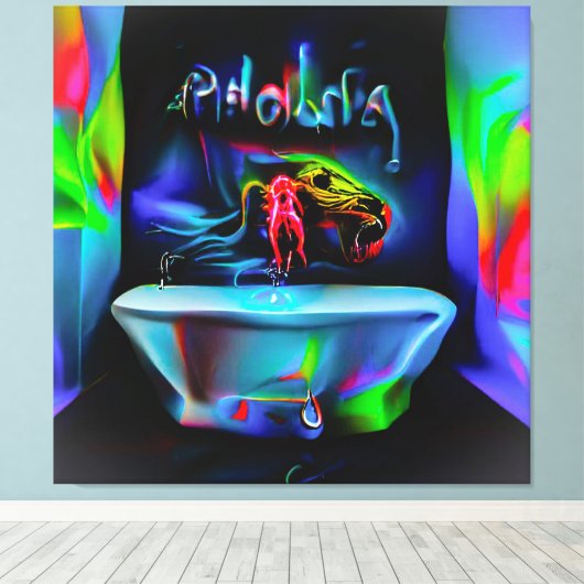 Ablutophobie 2 leinwanddruck (Insitu (Holzboden))