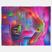 Ablutophobie Fleecedecke (Vorderseite (Horizontal))