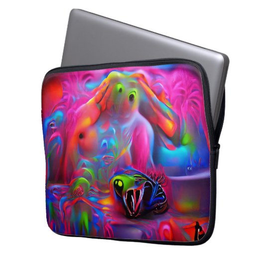 Ablutophobie Laptopschutzhülle (Vorderseite Links)