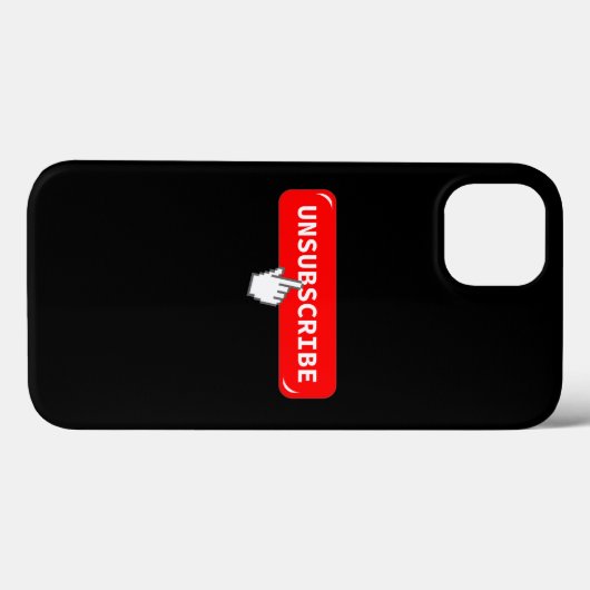 Abmelden Button - Funny iPhone Case (Rückseite (Horizontal))