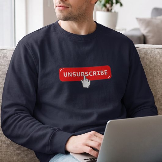 Abmelden Button - Funny Sweatshirt