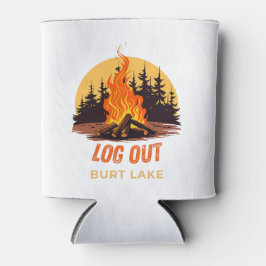 ABMELDEN Lagerfeuer Burt Lake Michigan Dosenkühler