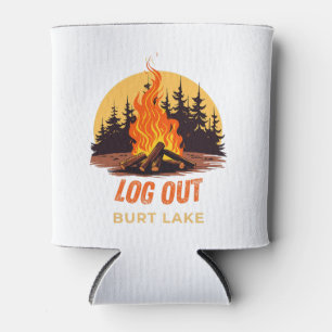 ABMELDEN Lagerfeuer Burt Lake Michigan Dosenkühler