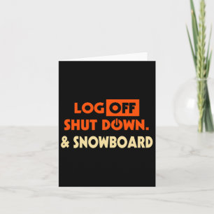 Abmelden und Snowboard-Snowboard-Hob abschalten Karte
