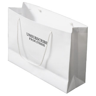 Abmelden von Stress Branded Corporate Wellness Große Geschenktüte