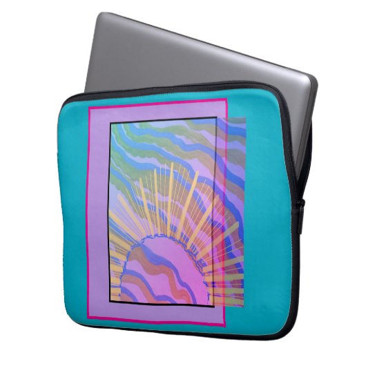 Abmessungen Abstrakt Laptopschutzhülle (Vorderseite Links)