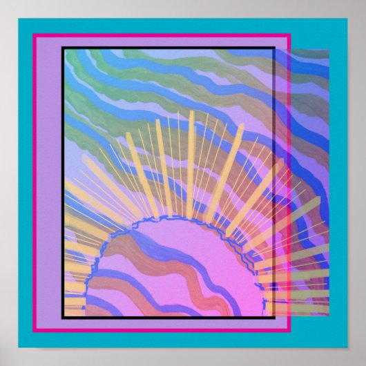 Abmessungen Abstrakt Poster (Vorne)