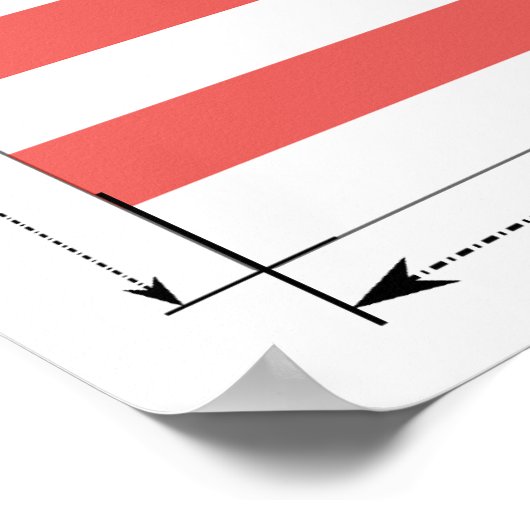 Abmessungen der Nationalflagge Malaysias Poster (Ecke)