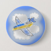 Abmessungen des Flugzeugs Button (Vorderseite)