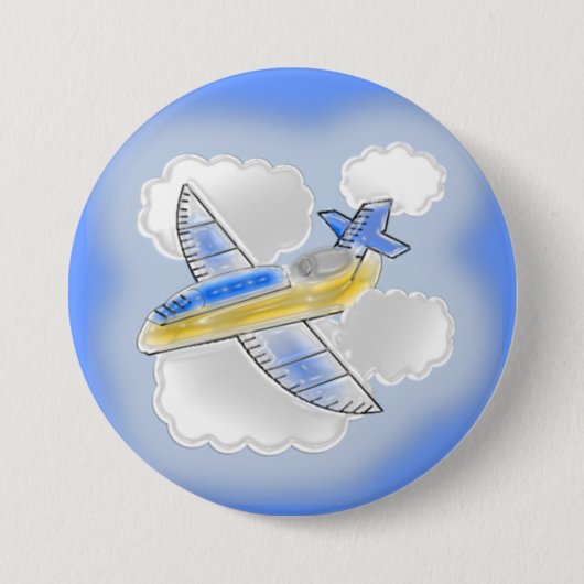 Abmessungen des Flugzeugs Button (Vorderseite)