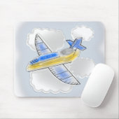Abmessungen des Jet-Flugzeugs Mousepad (Mit Mouse)