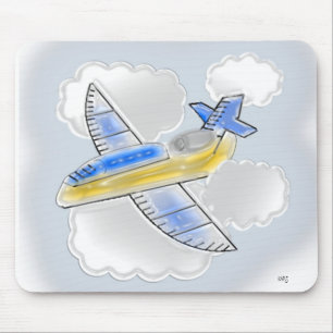 Abmessungen des Jet-Flugzeugs Mousepad