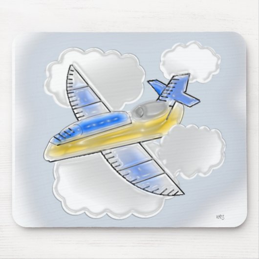Abmessungen des Jet-Flugzeugs Mousepad (Vorne)