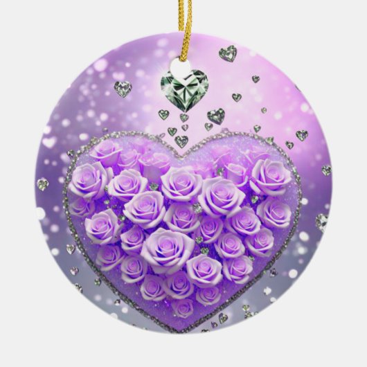 Abmessungen: Durchmesser: 2,87" Dicke: 0,156" Gewi Keramik Ornament (Vorne)