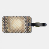 Abmessungen Quadrat-W Gepäckanhänger (Rückseite horizontal)