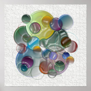 Abmessungen Rundformen Multicoloren Poster