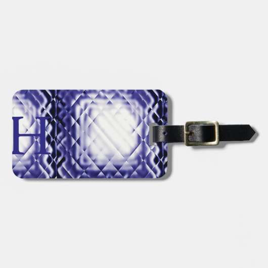 Abmessungen Square-Navy-H Gepäckanhänger (Vorderseite horizontal)