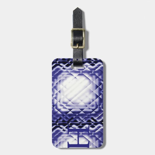 Abmessungen Square-Navy-H Gepäckanhänger (Vorderseite vertikal)